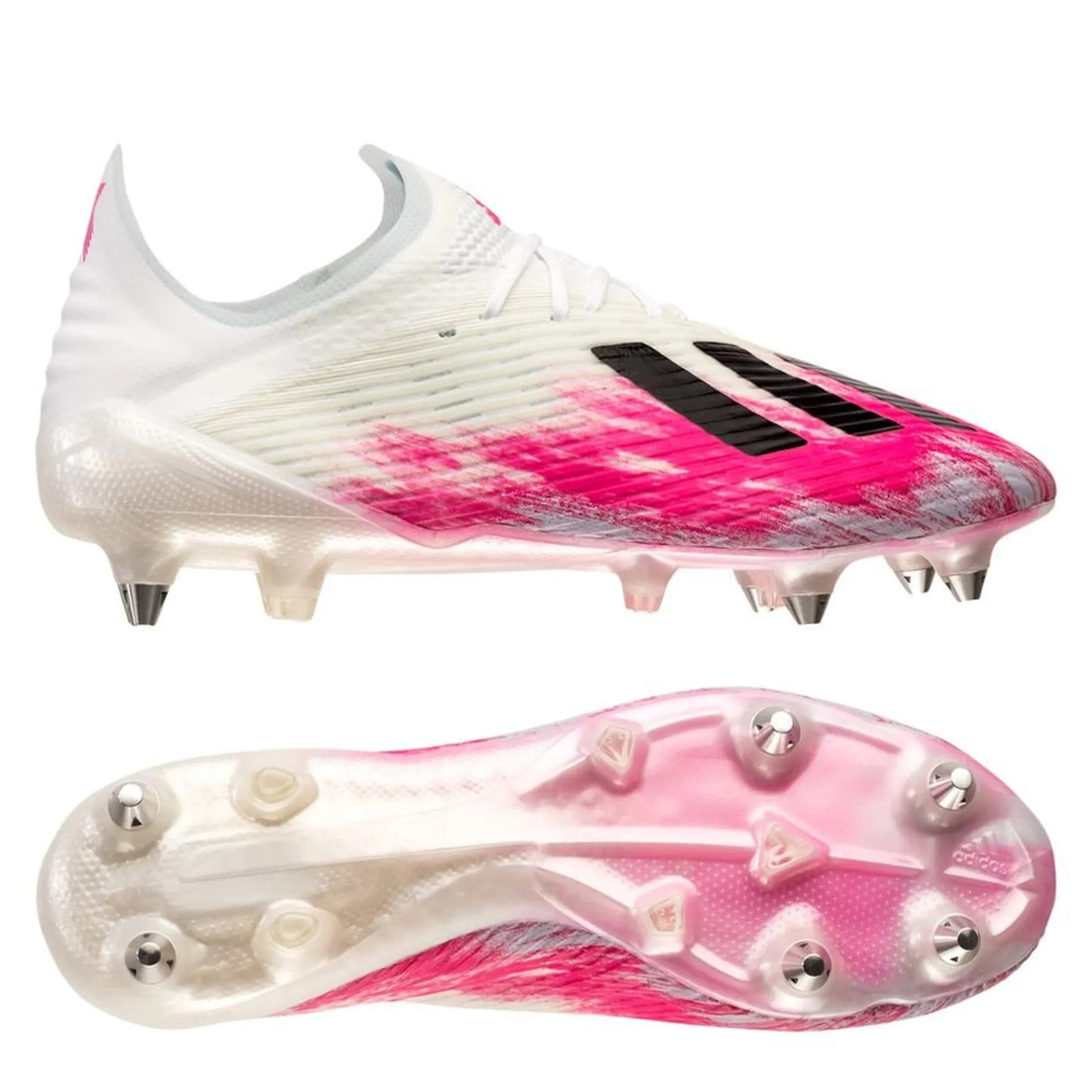 ADIDAS X 19.1 SG - WHITE/CORE BLACK/PINK