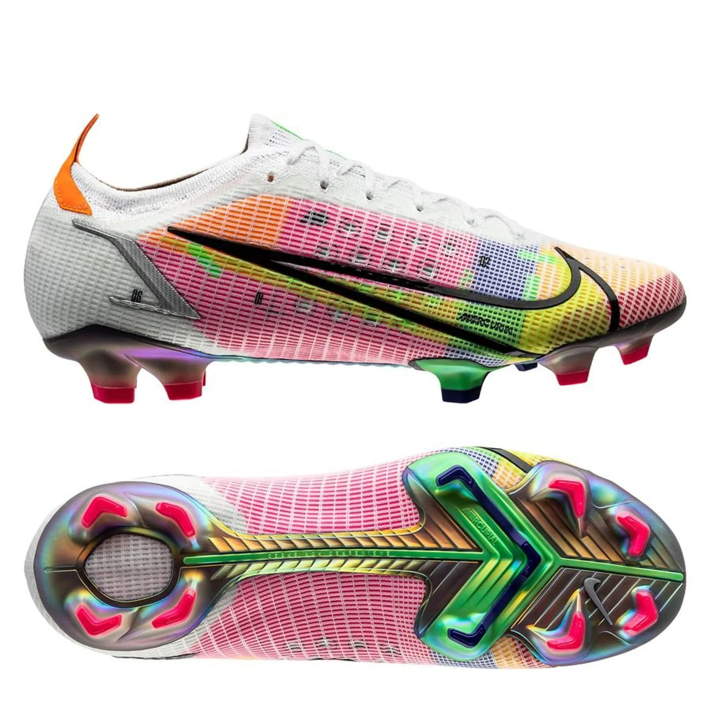 NIKE MERCURIAL VAPOR 14 ELITE FG DRAGONFLY - WHITE/SILVER/ PURPLE LIMITED EDITION