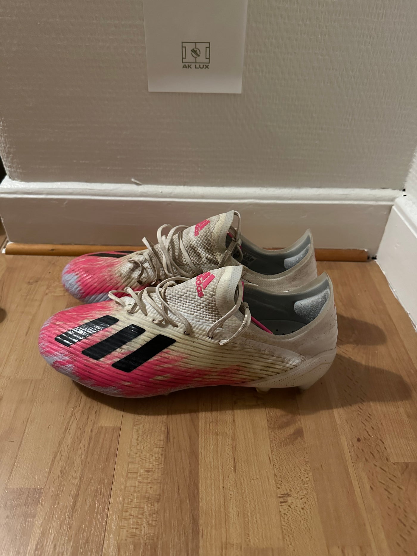 ADIDAS X 19.1 SG - WHITE/CORE BLACK/PINK