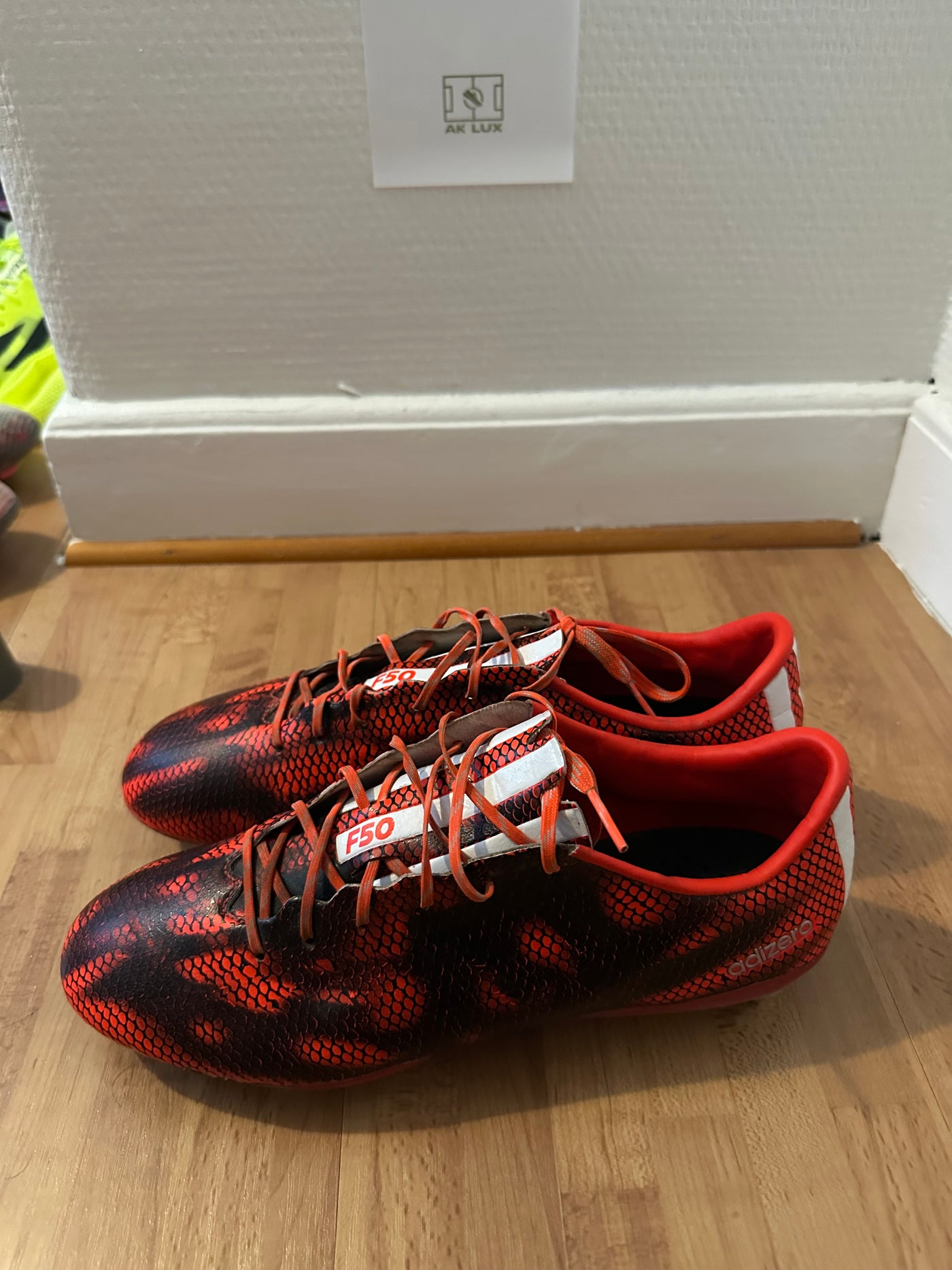 ADIDAS F50 ADIZERO SG - RED/WHITE/BLACK