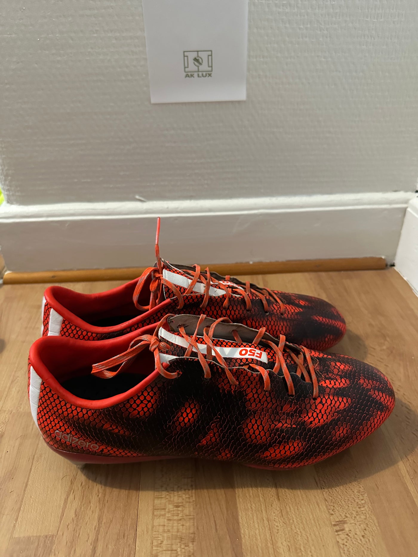 ADIDAS F50 ADIZERO SG - RED/WHITE/BLACK