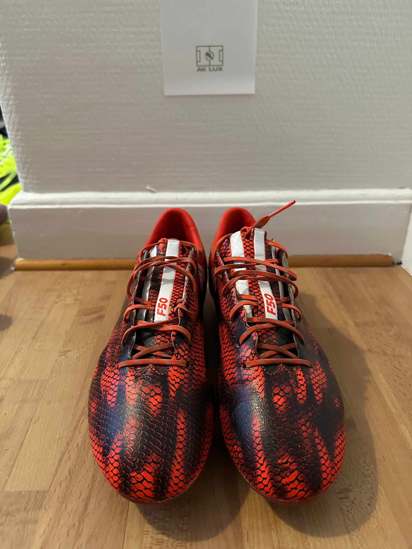 ADIDAS F50 ADIZERO SG - RED/WHITE/BLACK