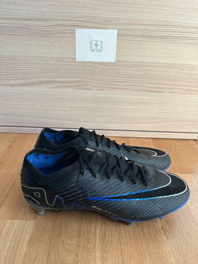 NIKE AIR ZOOM MERCURIAL VAPOR 15 ELITE SG-PRO ANTI-CLOG SHADOW - BLACK/CHROME/BLUE