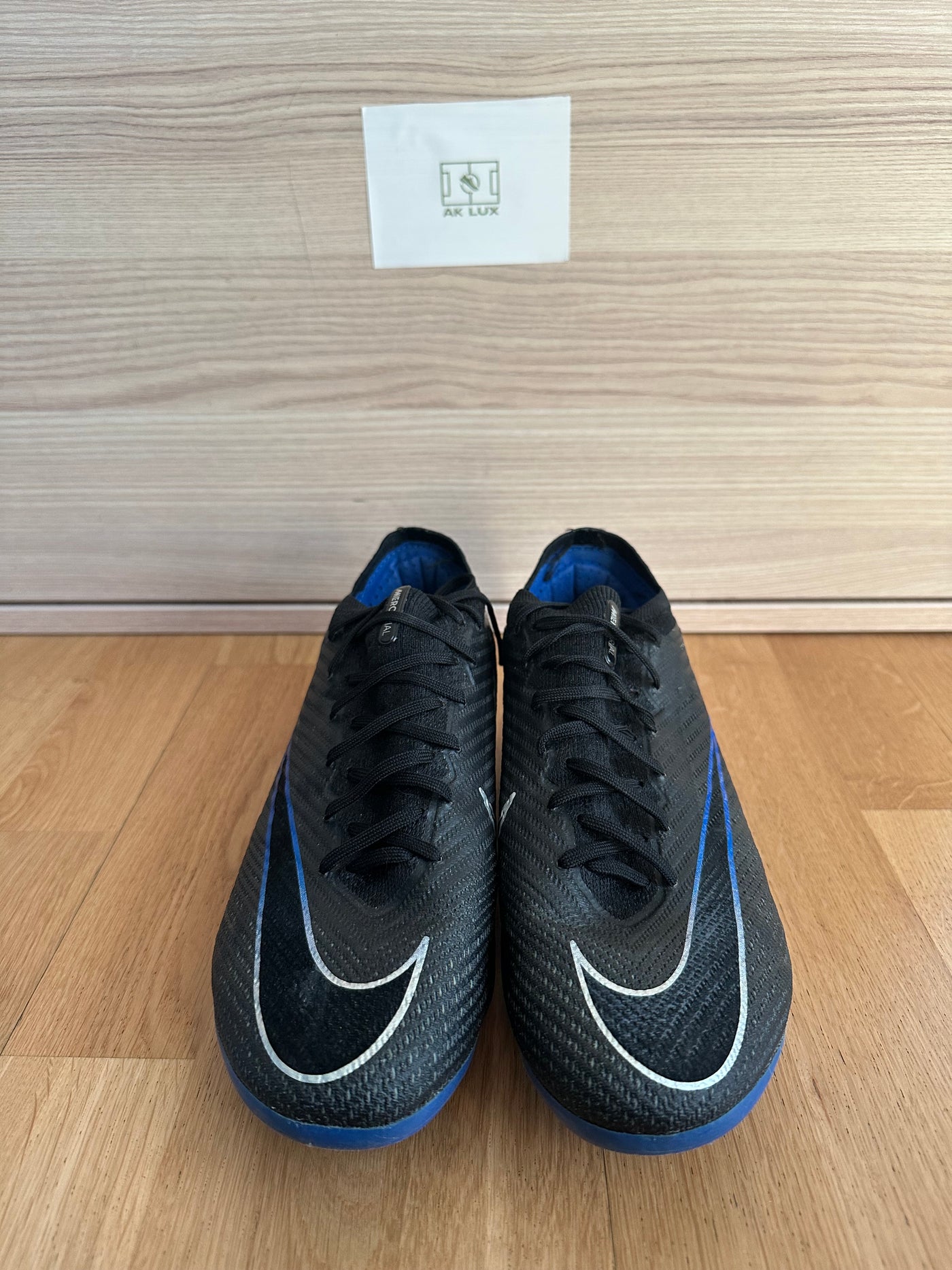 NIKE AIR ZOOM MERCURIAL VAPOR 15 ELITE SG-PRO ANTI-CLOG SHADOW - BLACK/CHROME/BLUE