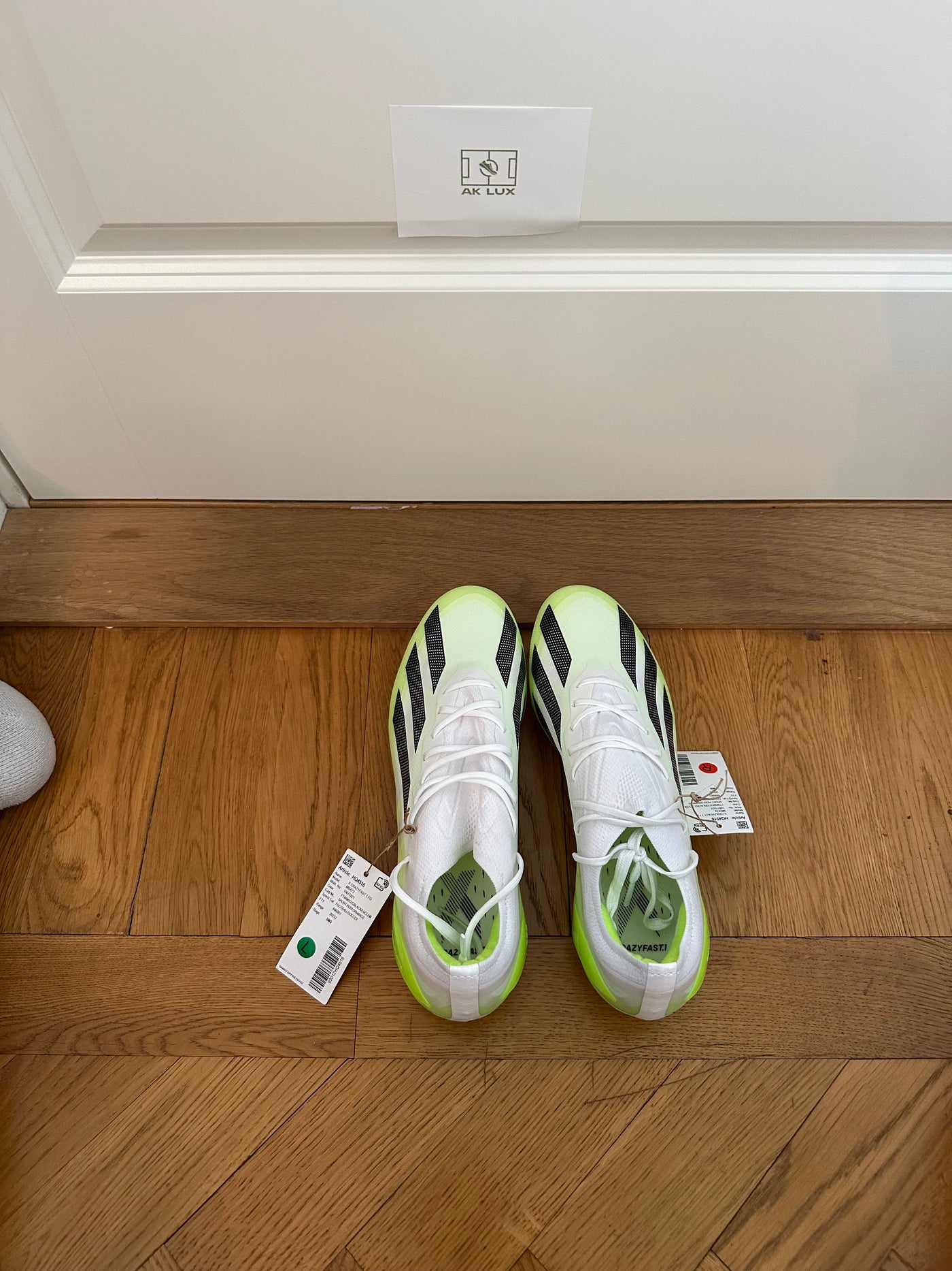 ADIDAS X CRAZYFAST .1 FG CRAZYRUSH - WHITE/BLACK/LUCID LEMON