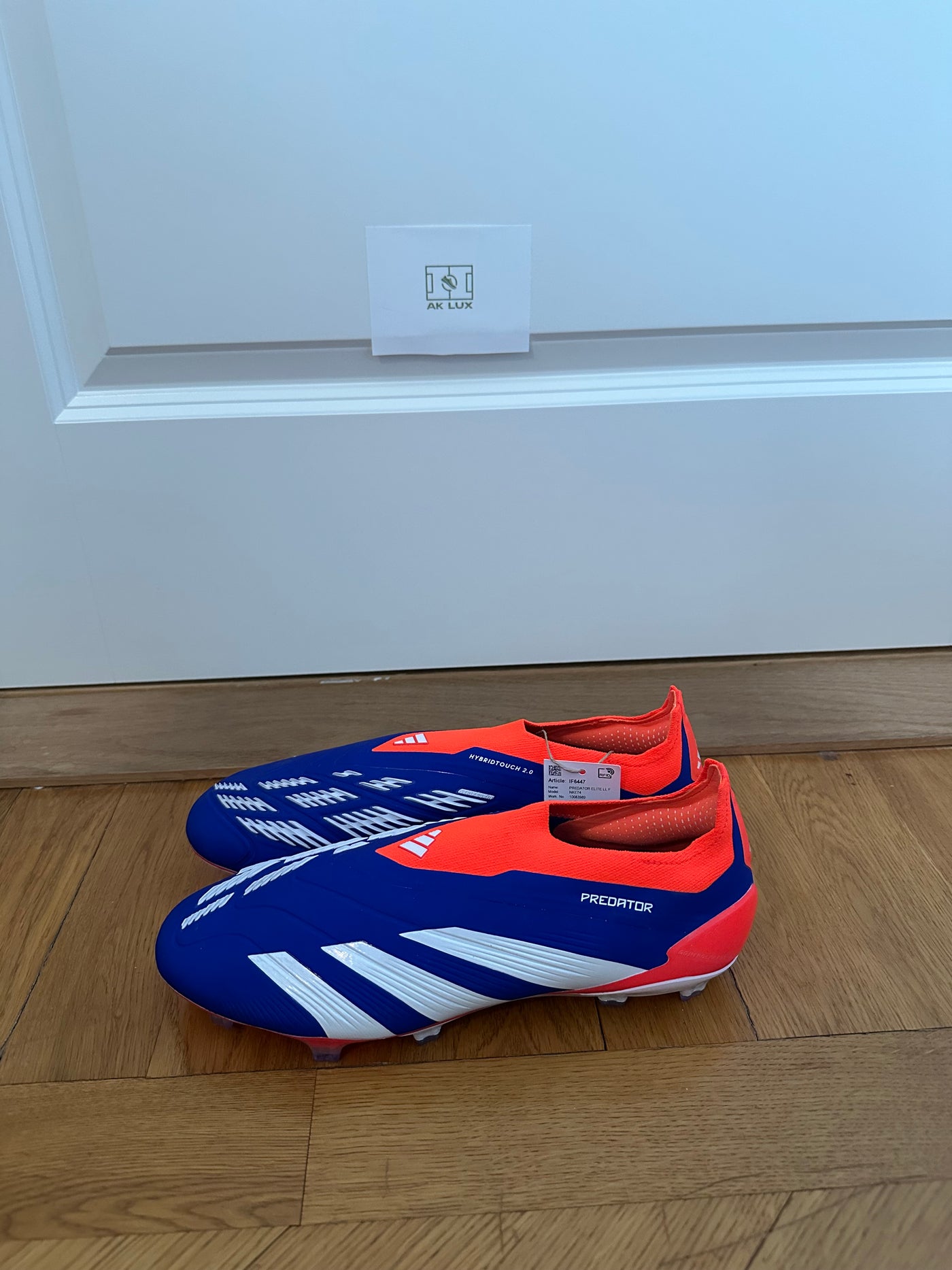 ADIDAS PREDATOR ELITE LACELESS FG ADVANCEMENT - LUCID BLUE/WHITE/RED