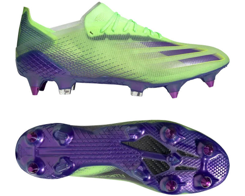 ADIDAS X GHOSTED .1 SG PRECISION TO BLUR - GREEN/PURPLE/YELLOW
